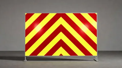 Chevron reflective rear marking board