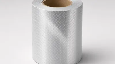 Microprismatic traffic sheeting roll